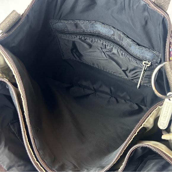 LeSportsac Floral Paisley Tote Bag- Multi-Color Nylon Shoulder Purse - Picture 11 of 16